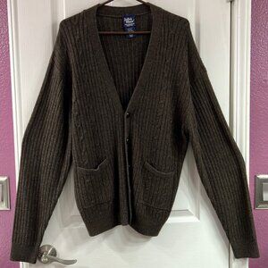 Brown button up Sweater